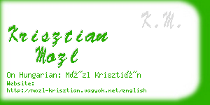 krisztian mozl business card